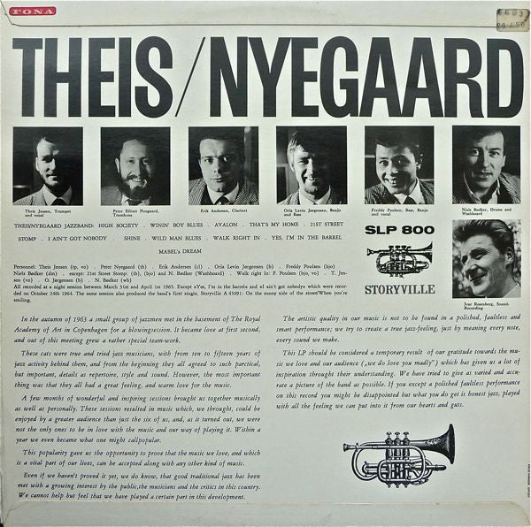 Theis/Nyegaard Jazzband : Traditional Jazz (LP)