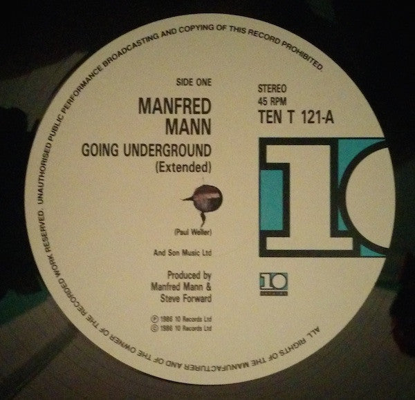 Manfred Mann's Earth Band With Chris Thompson : Going Underground (12")