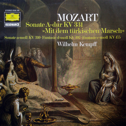 Wolfgang Amadeus Mozart, Wilhelm Kempff : Sonate A-dur KV 331 "Mit Dem Türkischen Marsch" / Sonate A-moll KV 310 / Fantasie D-moll KV 397 / Fantasie C-moll KV 475 (LP, RE)