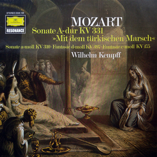 Wolfgang Amadeus Mozart, Wilhelm Kempff : Sonate A-dur KV 331 "Mit Dem Türkischen Marsch" / Sonate A-moll KV 310 / Fantasie D-moll KV 397 / Fantasie C-moll KV 475 (LP, RE)