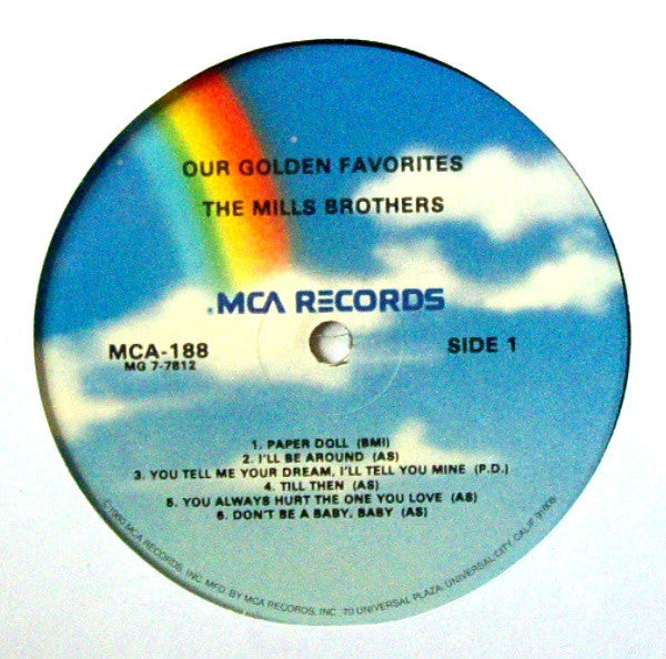 The Mills Brothers : Our Golden Favorites (LP, Comp)