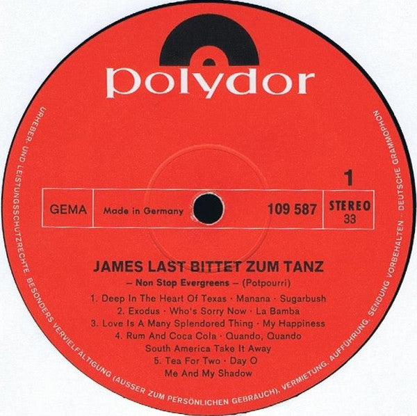 James Last : Evergreens Non Stop Dancing - James Last Bittet Zum Tanz (LP, Album)