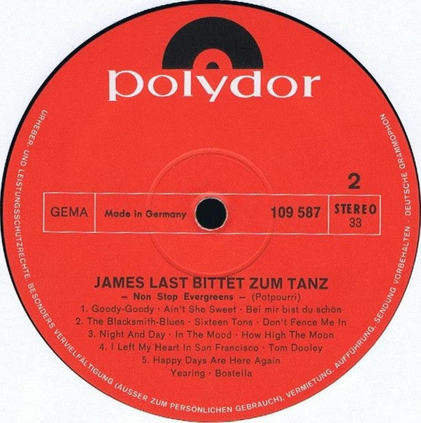 James Last : Evergreens Non Stop Dancing - James Last Bittet Zum Tanz (LP, Album)