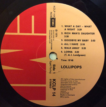 Lollipops : Lollipops (LP, Album, Gat)