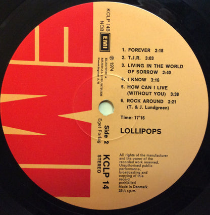 Lollipops : Lollipops (LP, Album, Gat)