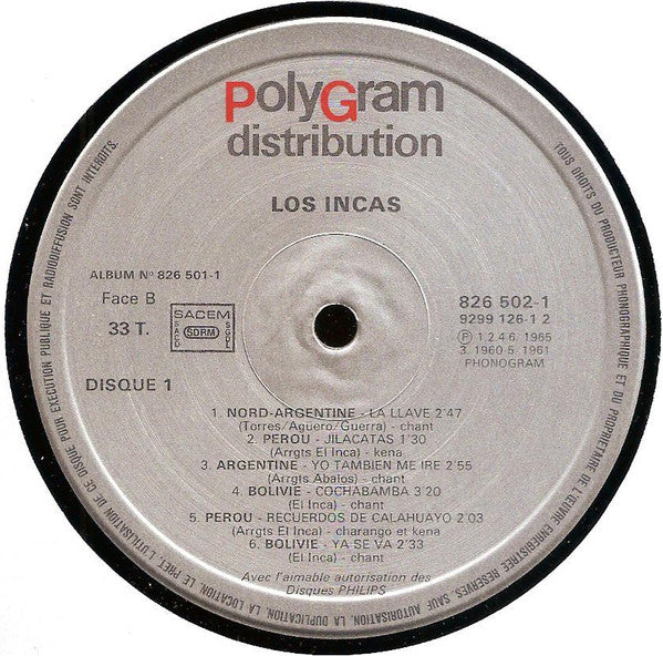 Los Incas : Los Incas (2xLP, Comp)