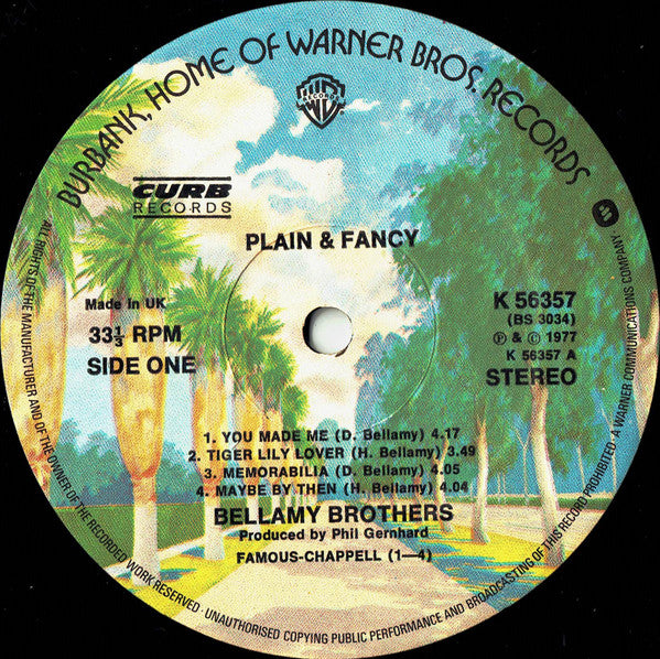 Bellamy Brothers : Plain & Fancy (LP, Album)