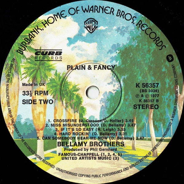 Bellamy Brothers : Plain & Fancy (LP, Album)