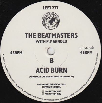 The Beatmasters With P.P. Arnold : Burn It Up (12")