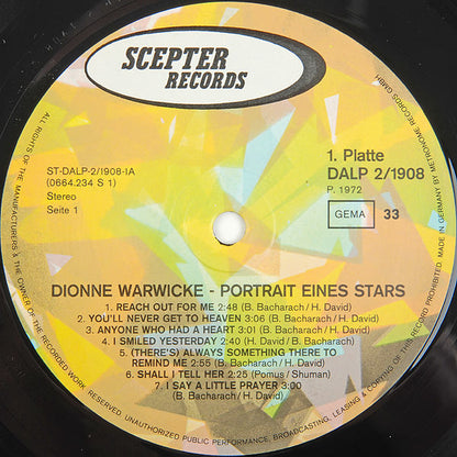 Dionne Warwick : Portrait Eines Stars (2xLP, Comp, Gat)