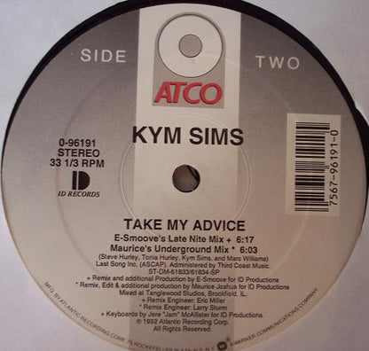 Kym Sims : Take My Advice (12")