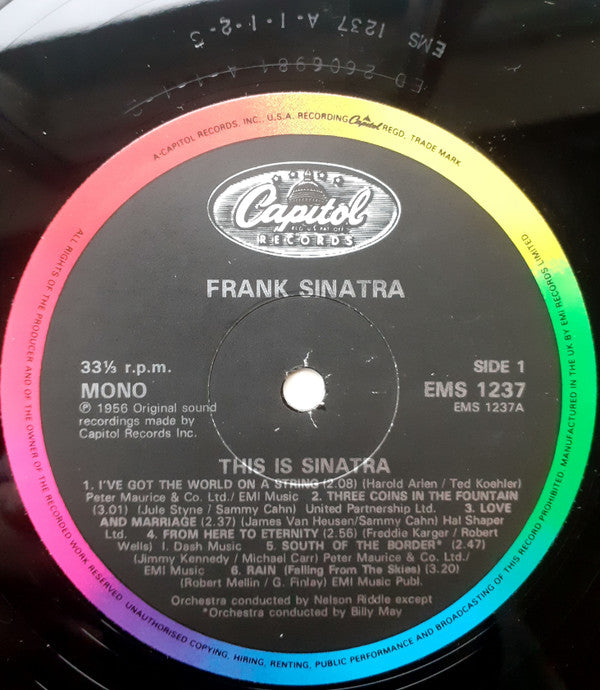 Frank Sinatra : This Is Sinatra! (LP, Comp, Mono, RE, RM)