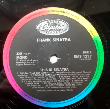 Frank Sinatra : This Is Sinatra! (LP, Comp, Mono, RE, RM)