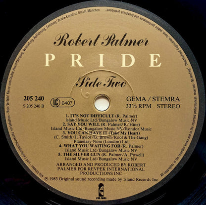 Robert Palmer : Pride (LP, Album)