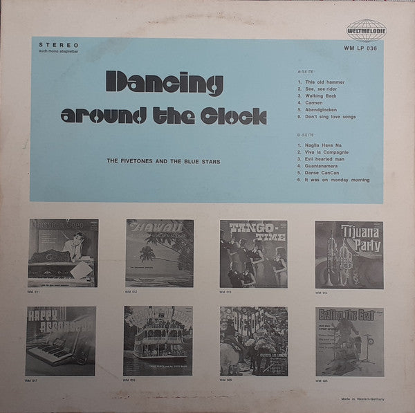 The Fivetones And Blue Stars (4) : Dancing Around The Clock (LP)