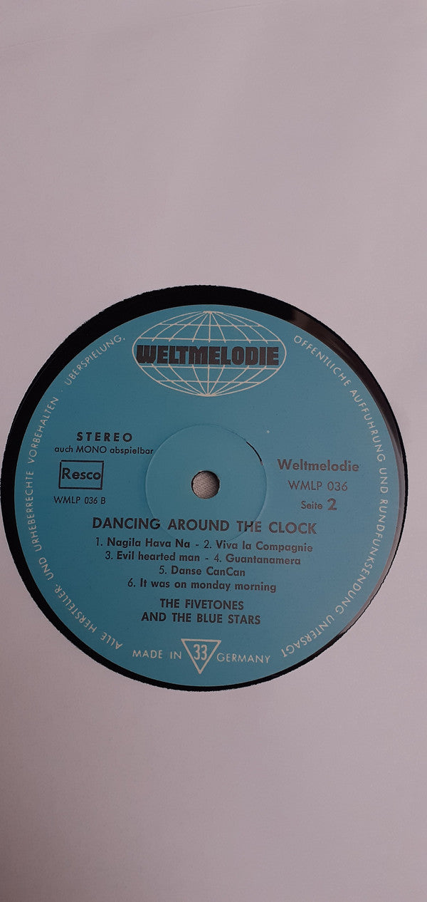 The Fivetones And Blue Stars (4) : Dancing Around The Clock (LP)