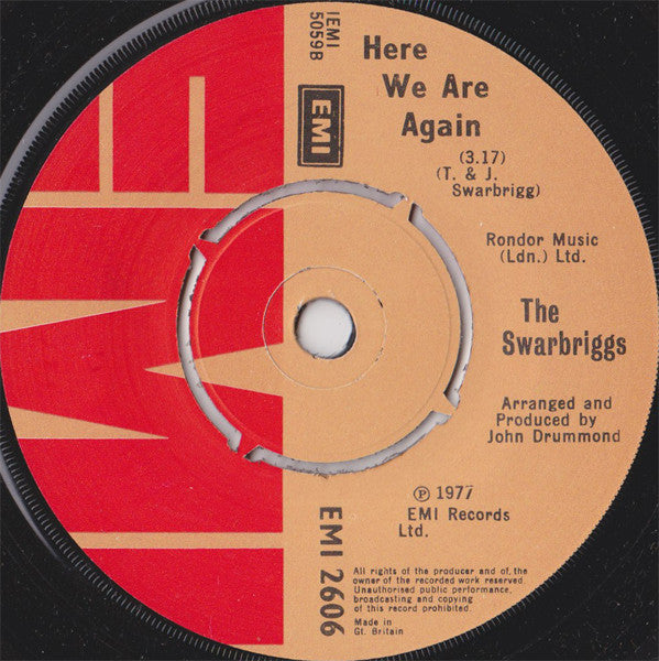 The Swarbriggs Plus Two : It's Nice To Be In Love Again (7", Single)