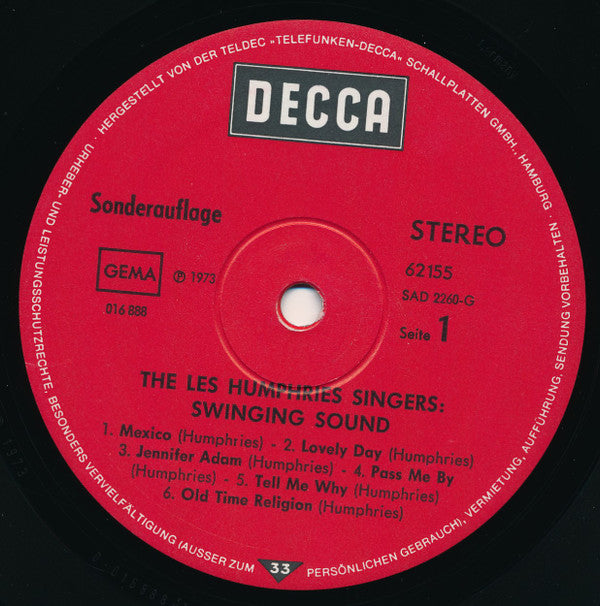 Les Humphries Singers : Swinging Sound (LP, Comp, S/Edition)