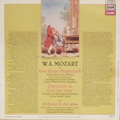 Wolfgang Amadeus Mozart : Eine Kleine Nachtmusik (LP)