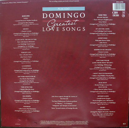 Placido Domingo : Greatest Love Songs (LP, Comp)