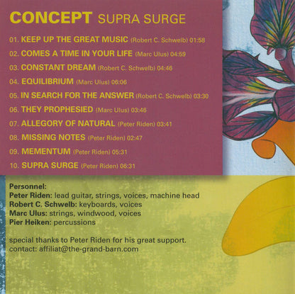 Concept (16) : Supra Surge (CD, Album, RE, RM)