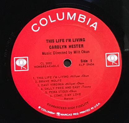 Carolyn Hester : This Life I'm Living (LP, Album, Mono)