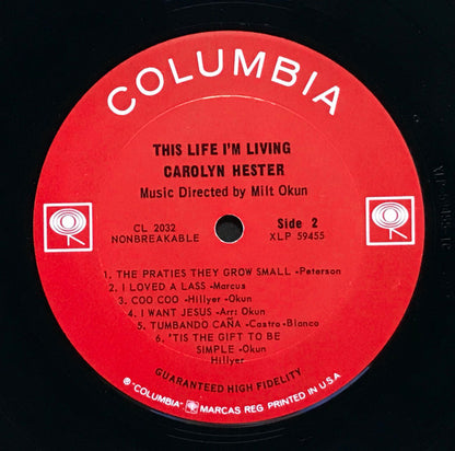 Carolyn Hester : This Life I'm Living (LP, Album, Mono)