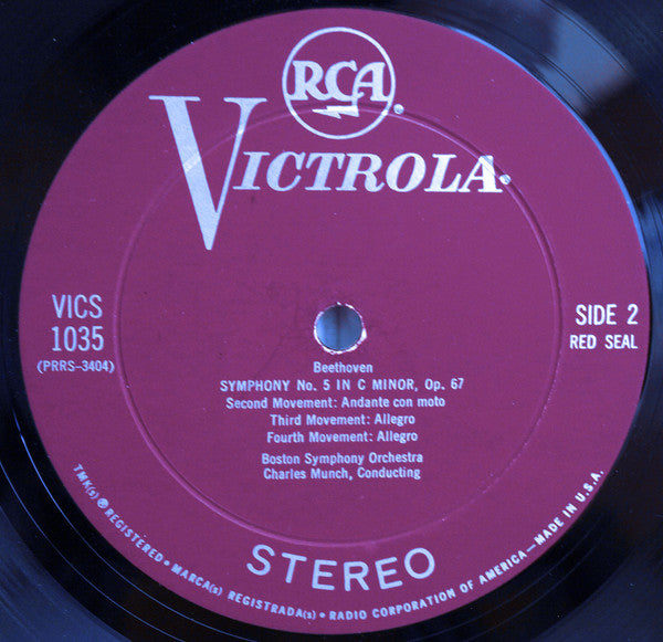 Ludwig Van Beethoven, Franz Schubert, Boston Symphony Orchestra, Charles Munch : Beethoven Symphony No.5 / Schubert Symphony No.8 "Unfinished" (LP, Album, Roc)