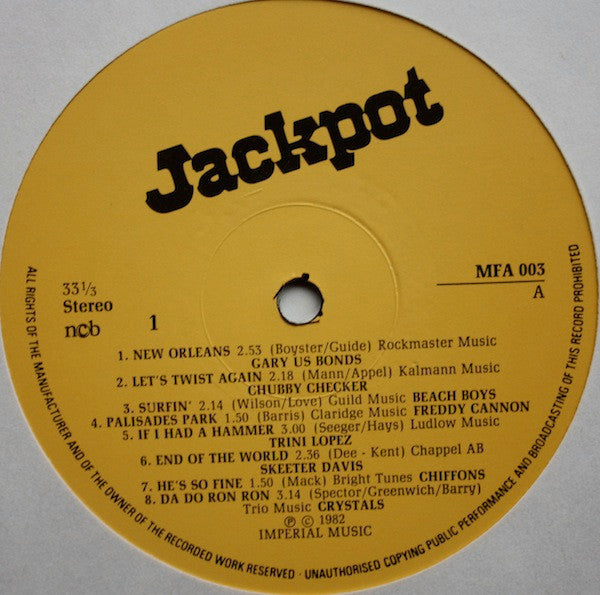 Various : Jackpot 32 Smash Hits By The Original Artists (2xLP, Comp)