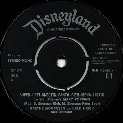 Grethe Mogensen : Sange Fra Walt Disney-Filmen Mary Poppins (7", Single)