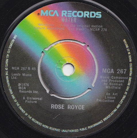 Rose Royce : Car Wash (7", Single, Pus)