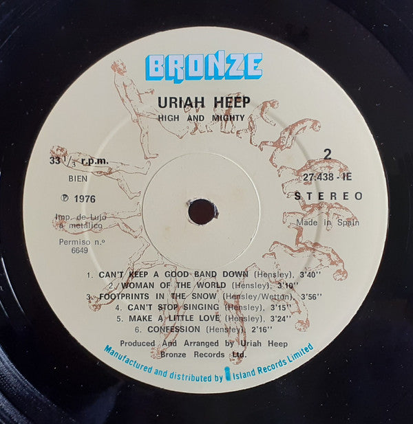 Uriah Heep : High And Mighty (LP, Album)