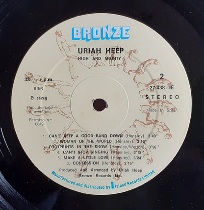 Uriah Heep : High And Mighty (LP, Album)