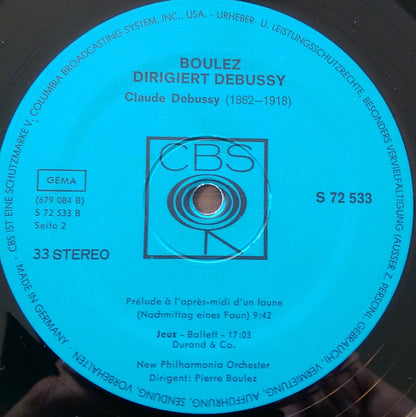 Pierre Boulez Dirigiert Claude Debussy : Boulez Dirigiert Debussy (LP, Album)