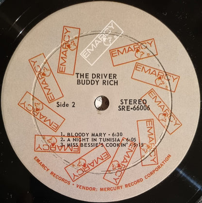 Buddy Rich : The Driver (LP, Album)