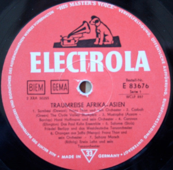 Various : Traumreise Afrika Asien / Musik Zum Tanz (LP, Comp, Mono)