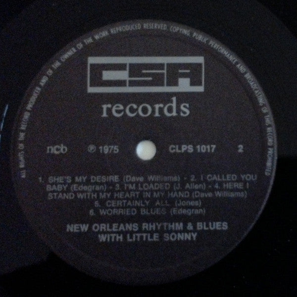 Little Sonny Jones : New Orleans Rhythm & Blues (LP)