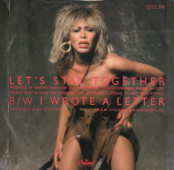 Tina Turner : Let's Stay Together (12", Single, Art)