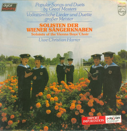 Die Wiener Sängerknaben, Uwe Christian Harrer : Popular Songs And Duets By Great Masters - Volkstumliche Lieder Und Duette Grosser Meister (LP)