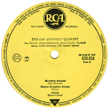 The Lou Bennett Quartet : Amen (LP, Album, Mono, Yel)