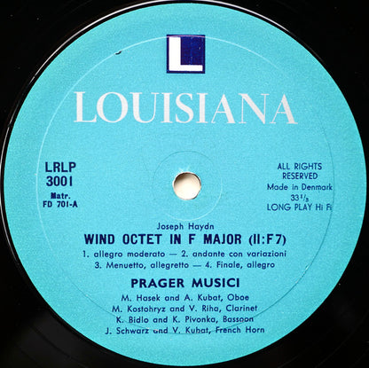 Prager Musici : Music At Louisiana (LP)