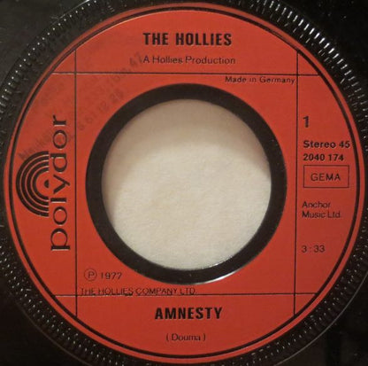 The Hollies : Amnesty (7", Single)