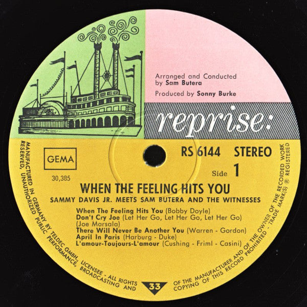 Sammy Davis Jr. Meets Sam Butera And The Witnesses : When The Feeling Hits You (LP, Album)