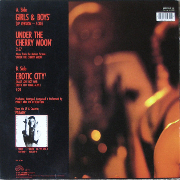 Prince And The Revolution : Girls & Boys (12", Single)