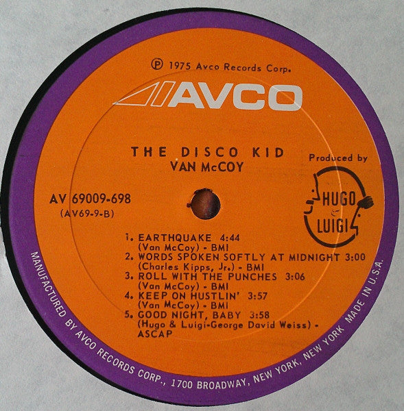 Van McCoy : The Disco Kid (LP, Album)