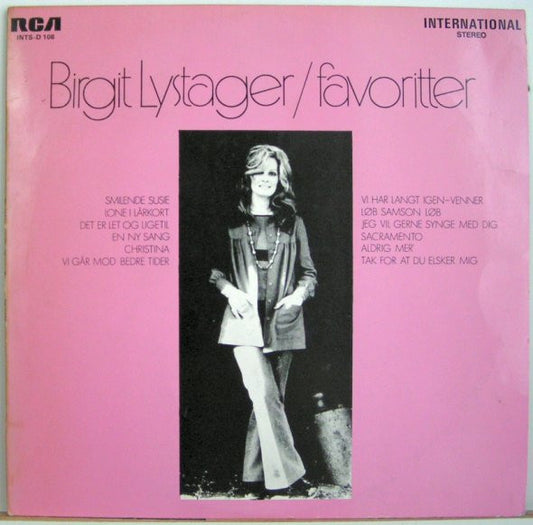 Birgit Lystager : Favoritter (LP, Album)