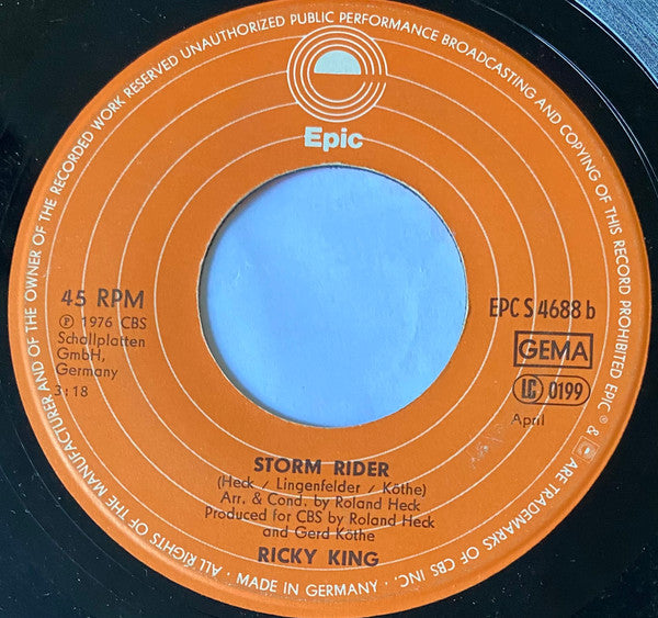 Ricky King : Le Rêve (7", Single, RP, 2nd)