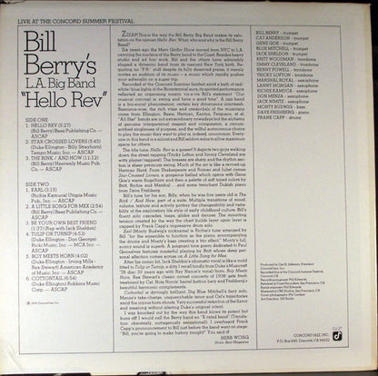 Bill Berry And The LA Band : Hello Rev (LP, Album)