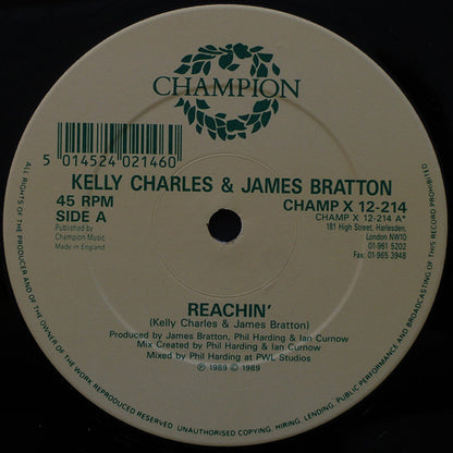 Kelly Charles & James Bratton : Reachin' (12")