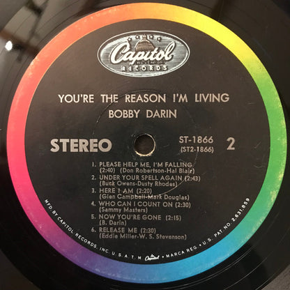 Bobby Darin : You're The Reason I'm Living (LP, Album, Scr)